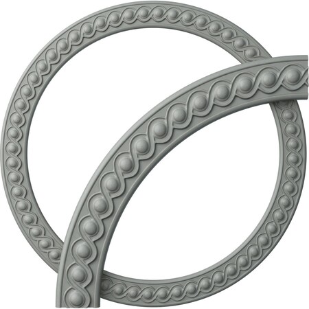 Ekena Millwork 28 3/4-in. OD x 23 5/8-in. ID x 2 5/8-in. W x 5/8-in. P Hillsborough Ceiling Ring Kit CRK29HI